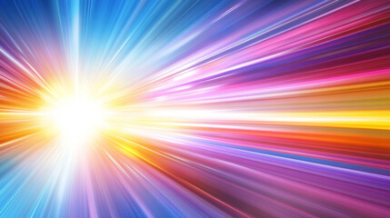 Abstract futuristic background with dynamic light, representing innovation, technology, and data networks. Shimmering glow and blurred motion symbolize the speed and complexity of modern systems.

