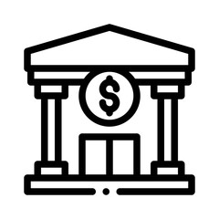 tax authority line icon