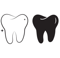 Tooth or Teeth icon. Dental symbol. Variety Design. Teeth care vector illustration. Oral hygiene sign. Dentist clinic logo. Blue dentistry. EPS 10