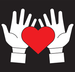 Hand or finger heart icon. Love sign. I love you hand gesture. Variety design icon, with love icon vector illustration.