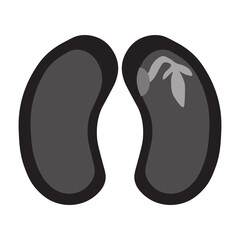 Dicot seed glyph icon