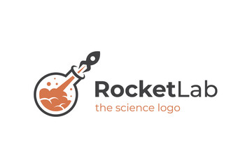 Rocket Lab logo icon design for business launch graphic concept start up vector logo template