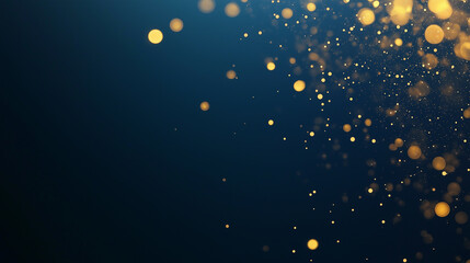 Blue and gold Abstract background and bokeh