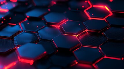 Fototapeta premium abstract background with hexagons