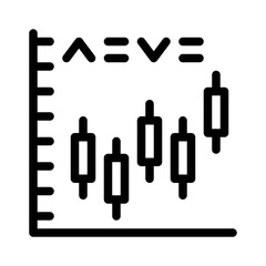 candlestick chart line icon