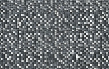 Fototapeta premium Gray square background image, tile, 3D light, texture banner