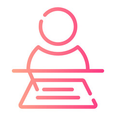 test Line Gradient Icon