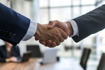 Business Card Exchange. Holding Visiting,