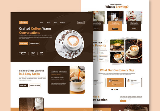 Coffee House Roastery Landing Page