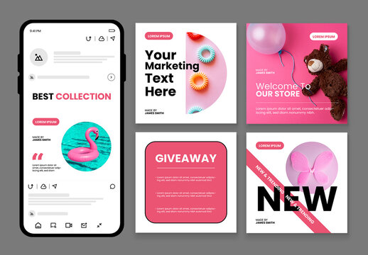 Handmade Product Social Media Post Template