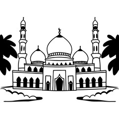 taj mahal vector