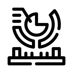 Pie chart line icon