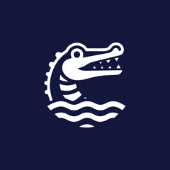 Crocodile Symbol Logo