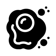 Fried egg glyph icon