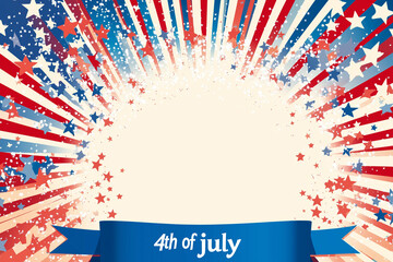 Obraz premium independence day background