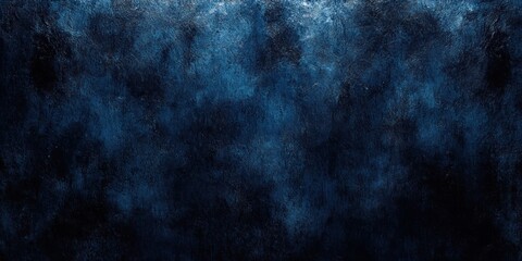 Fototapeta premium Dark Abstract Expressionism Texture Background in Blue and Black