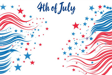 Naklejka premium fourth of july background