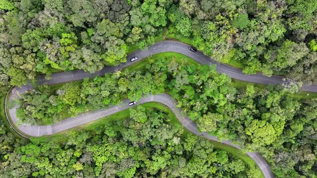 Morretes Parana. Estrada Da Graciosa At Morretes In Parana Brazil. Historical Road. Winding Landscape. Travel Destination. Estrada Da Graciosa At Morretes In Parana Brazil. Vacation Tourism.