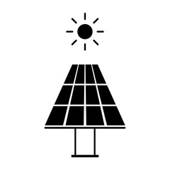 Solar panel icon. Vector flat black simple trendy style illustration for web and app..eps