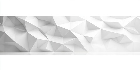 White Triangular Geometric Pattern Background Wallpaper with Depth and Texture for Modern Design