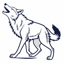 wolf vector illustration