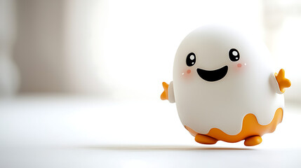 Fototapeta premium A cartoon character with a big smile on its face. generated using AI