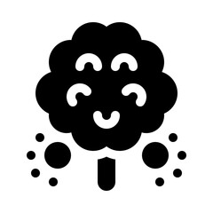 Cotton candy glyph icon