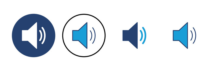 Speaker icon vector. volume icon vector. loudspeaker icon vector. sound symbol