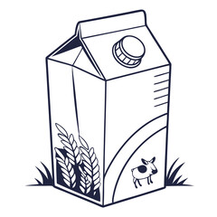 Milk icon. Simple illustration of milk vector icon for web design isolated on white background