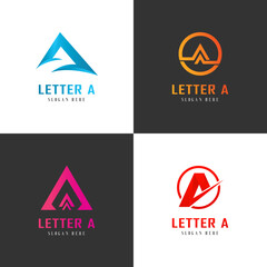 Letter A logo Vector Stock Illustrations