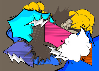 Cartoon Background, comic book Entertainment backdrop. Retro vector comics pop art design.