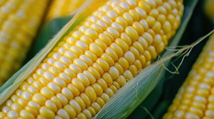 Sweet Corn: Close-up of Ripe Kernels