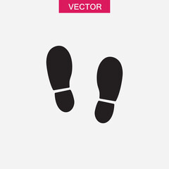 Shoe print icon.vector flat  black simple trendy style illustration for web and app..eps