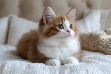 Cat on bed
