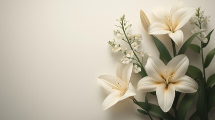 Pure White Lily Bouquet