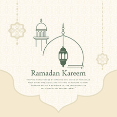 Design and layout Ramadan kareem card