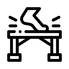 Balance beam line icon