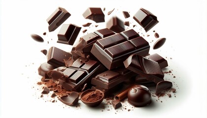 Sweet tasty mix of chocolate candies.