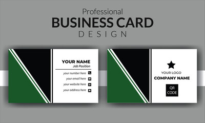 modern business card design template layout