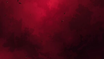 Dark Red Abstract Background With Small Black Shapes