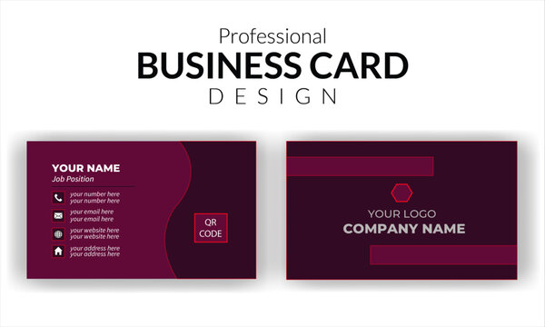 modern business card design template