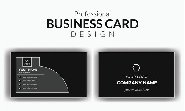 modern business card design template layout