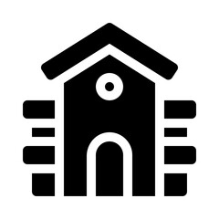 Playhouse glyph icon