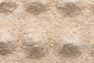 Whole wheat flour texture, prepared for making homemade bread