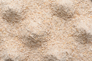 Whole wheat flour texture, prepared for making homemade bread
