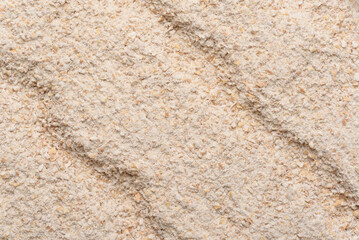 Whole wheat flour texture, prepared for making homemade bread