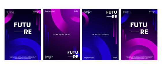 Futuristic and digital cover design. Abstract poster with technology, line, and virtual concept