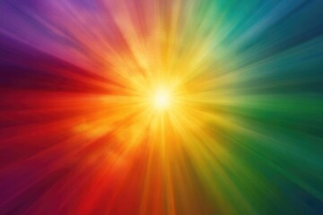 Obraz premium pride spectrum prism radiating hope and unity bold gradient