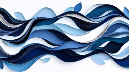 Minimalist Paper Quilling Art Featuring Clean Lines, Simple Shapes, and Elegant Color Palette, Ideal for Modern Home Decor