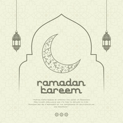 Design and layout Ramadan kareem card